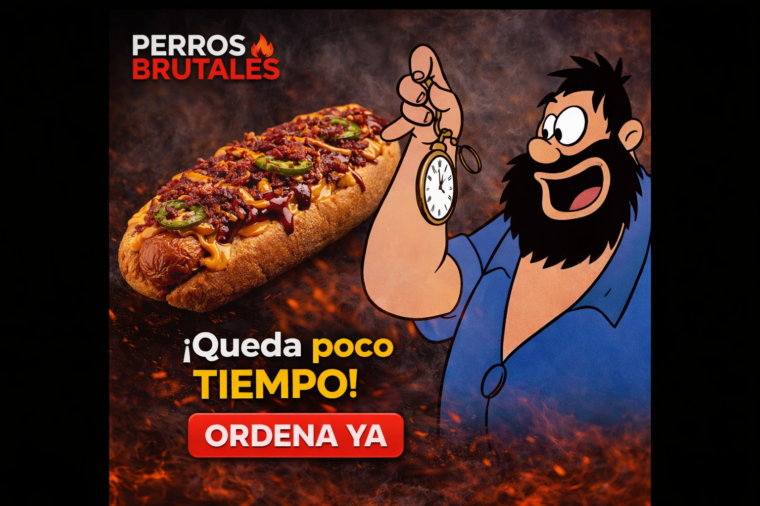 Promocion de Perrimix con mensaje de ordena ya